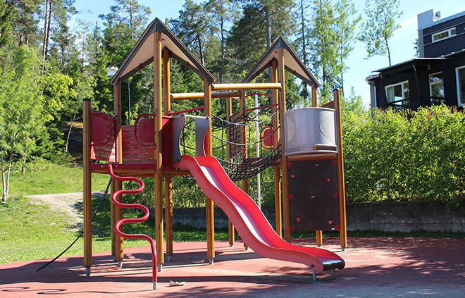 Nybyggnation av skjul intill villa. Bagaregården Olskroken Göteborg