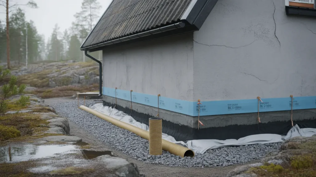 dr nering och isolering av k llarv ggar vid villagrund i hov s billdal